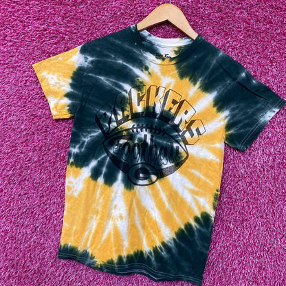 Junk Food Clothing NFL Green Bay Packers Football Tie Dye T-Shirt XS