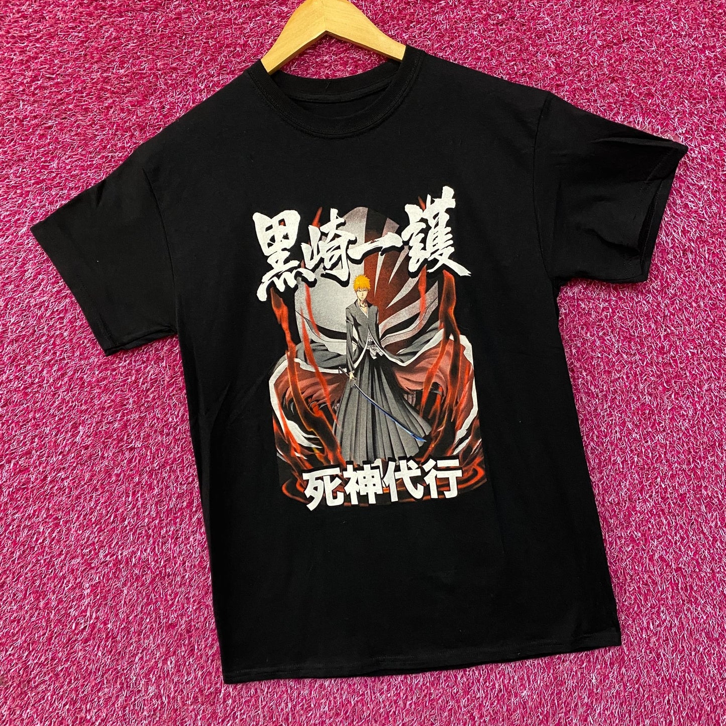 Bleach Ichigo Kurosaki Shinigami Daikou- Substitute Soul Reaper Anime T-Shirt Small