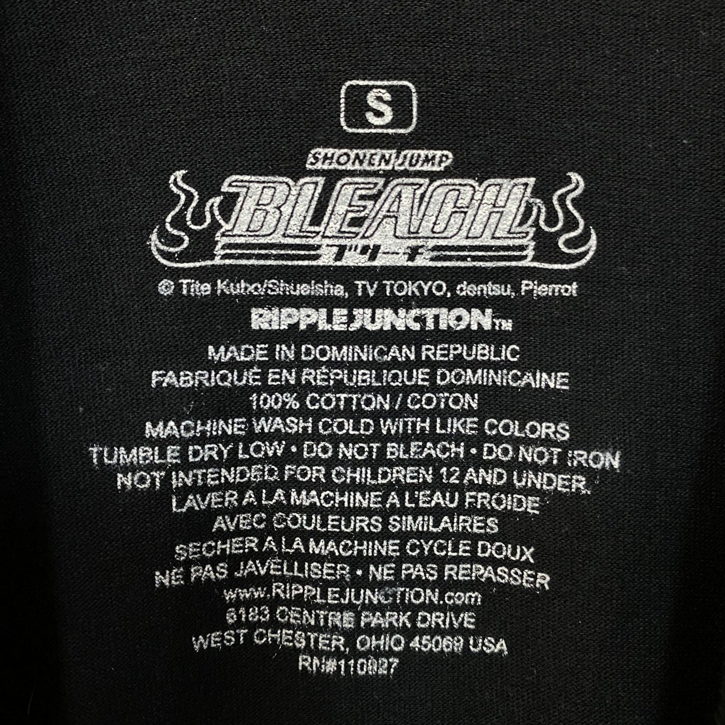 Bleach Ichigo Kurosaki Shinigami Daikou- Substitute Soul Reaper Anime T-Shirt Small