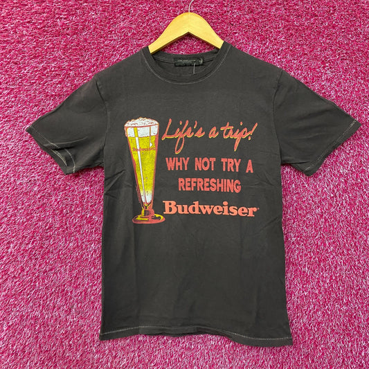 Junk Food Budweiser Life's a Trip Vintage Style Graphic T-Shirt XS