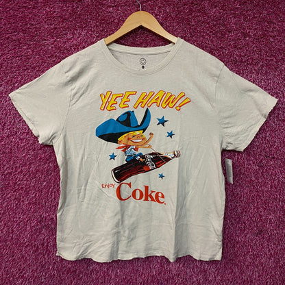Coca-Cola Cowboy Yee Haw Retro Graphic T-Shirt XL
