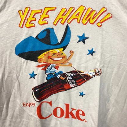 Coca-Cola Cowboy Yee Haw Retro Graphic T-Shirt XL