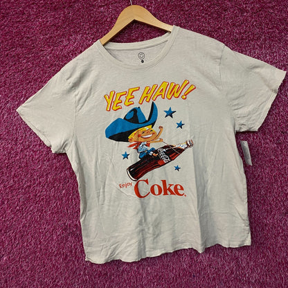 Coca-Cola Cowboy Yee Haw Retro Graphic T-Shirt XL