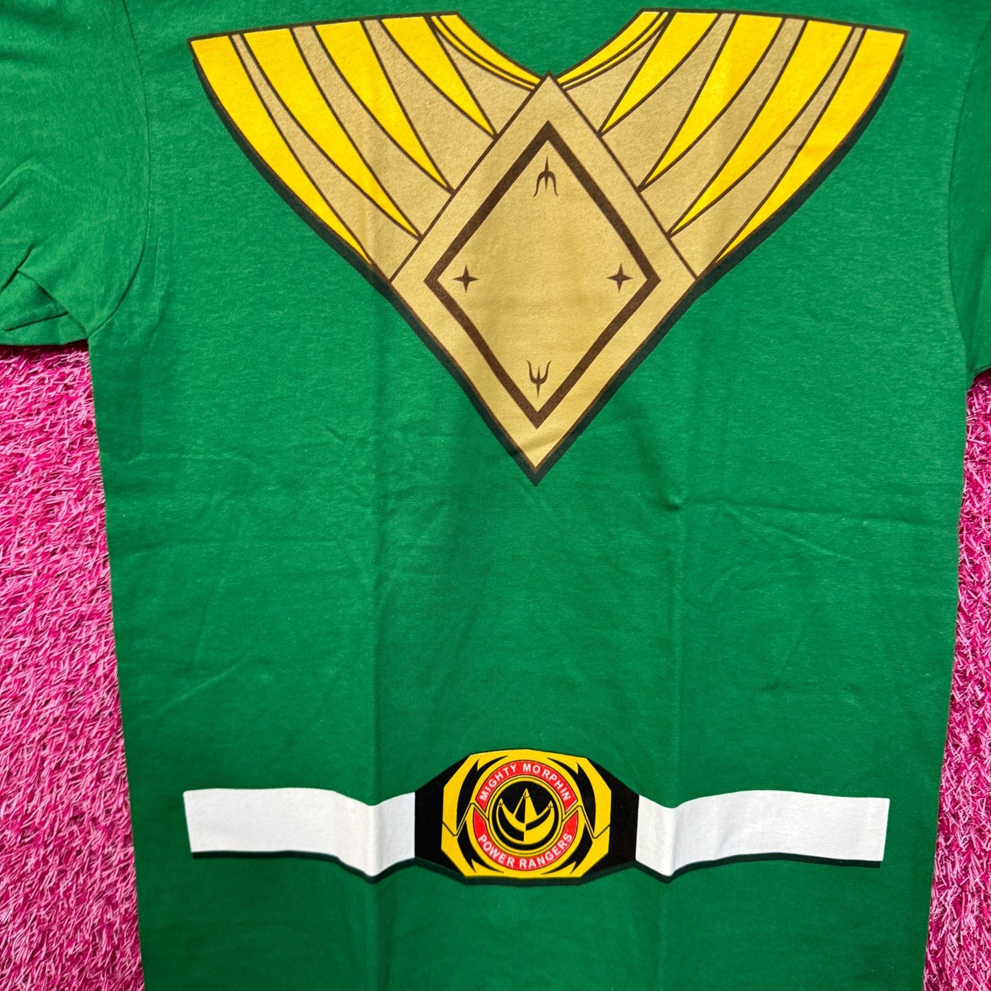Power Rangers Green Dragon Power Ranger Armor Costume Tee M