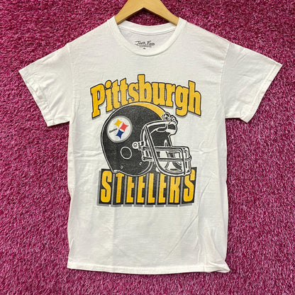 Junk Food Pittsburgh Steelers Football Helmet Logo T-Shirt XS