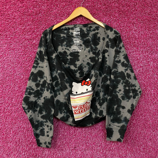 Hello Kitty X Nissin Cup noodles tiedye Crop Top size 1X