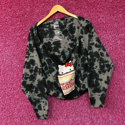 Hello Kitty X Nissin Cup noodles tiedye Crop Top size 1X