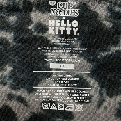 Hello Kitty X Nissin Cup noodles tiedye Crop Top size 1X