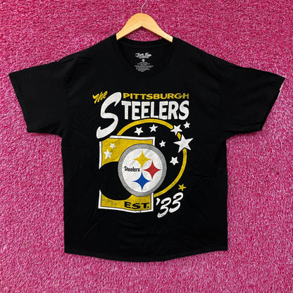Junk Food Clothing Pittsburgh Steelers Star Power Graphic T-Shirt Medium