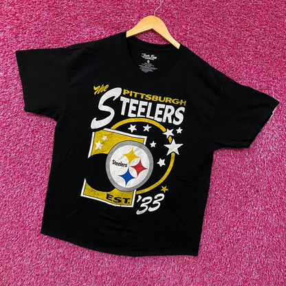 Junk Food Clothing Pittsburgh Steelers Star Power Graphic T-Shirt Medium