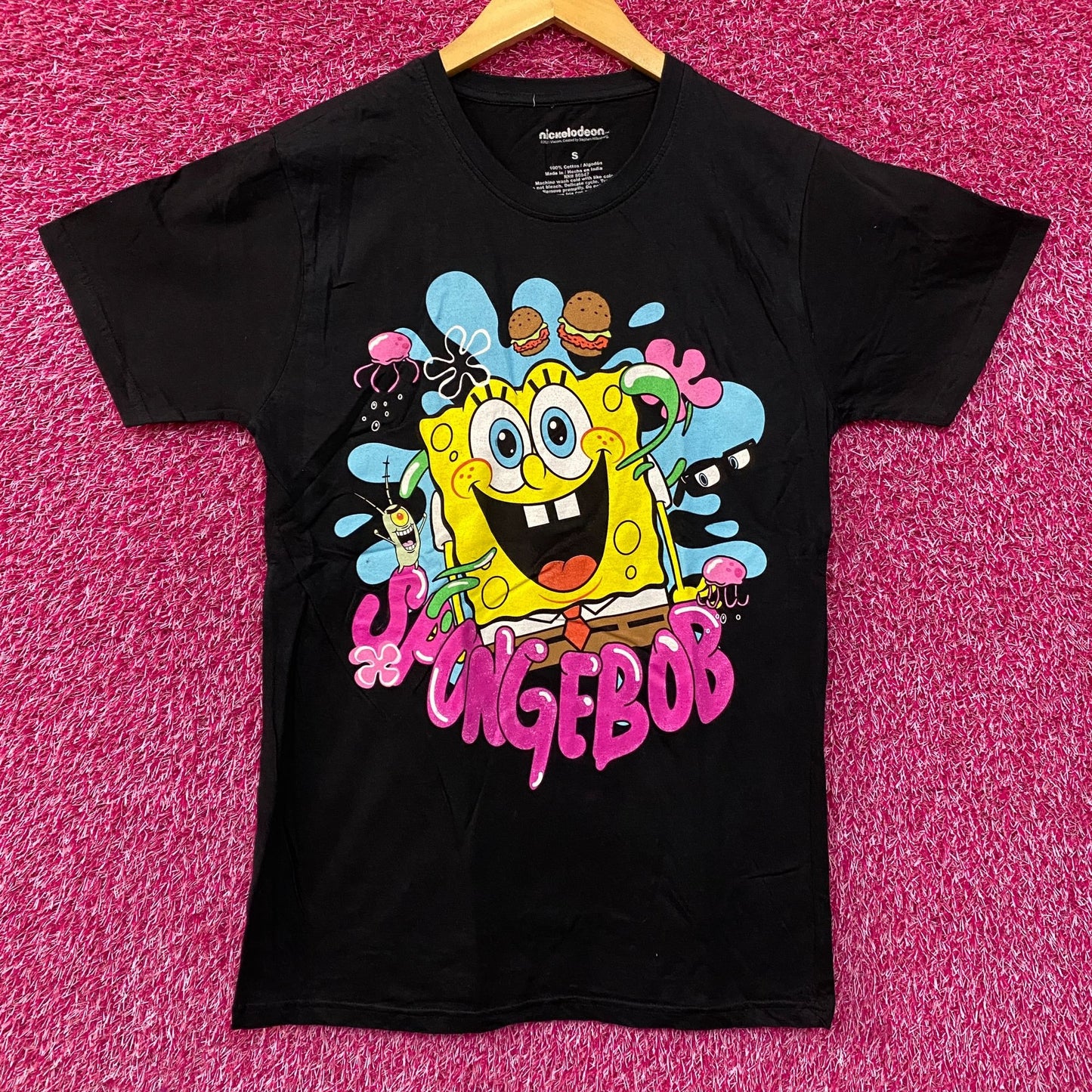 Nickelodeon SpongeBob SquarePants Cartoon T-Shirt Small