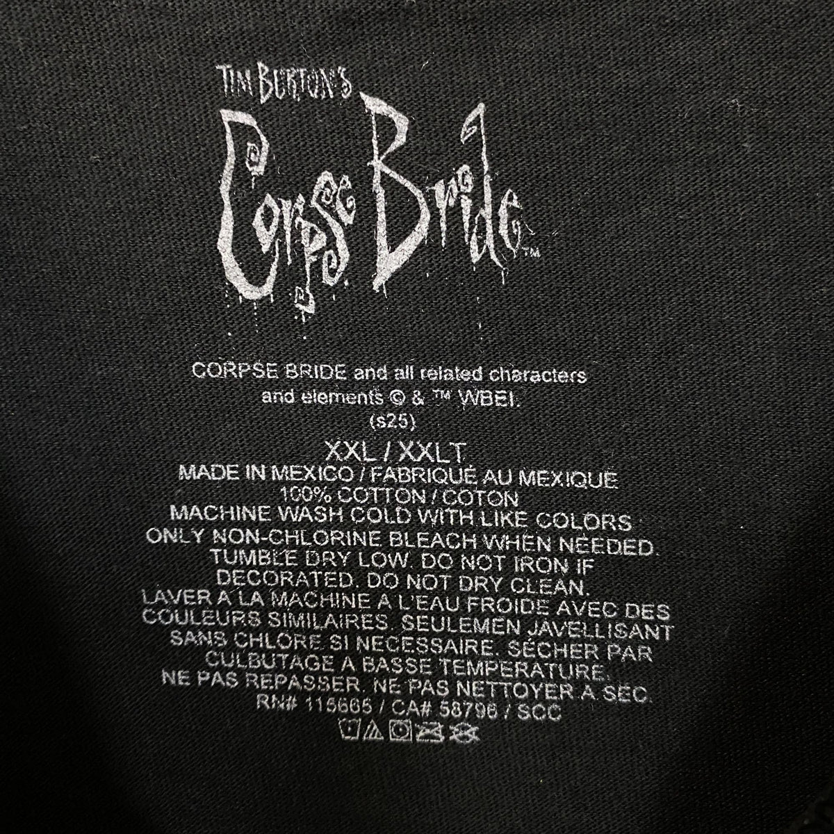 Tim Burton's Corpse Bride “Emily" Can the dead marry the living? Tee 2XL