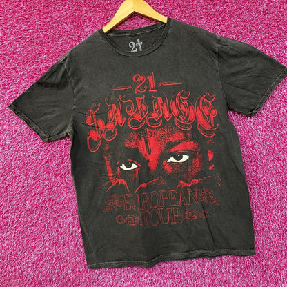 21 Savage European Rap Tour Tshirt size Medium