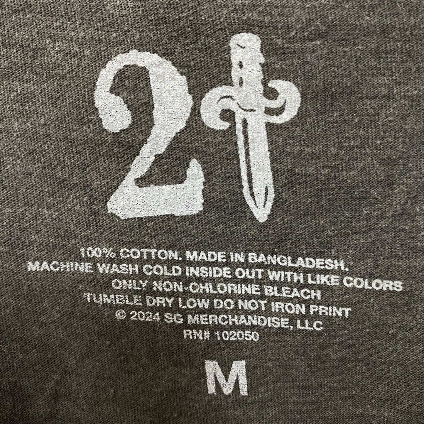 21 Savage European Rap Tour Tshirt size Medium