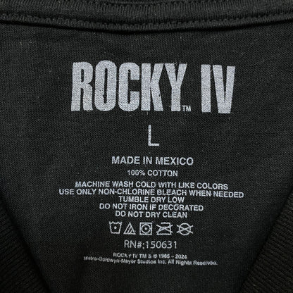 Rocky IV Japanese Movie Promo Tshirt size Large
