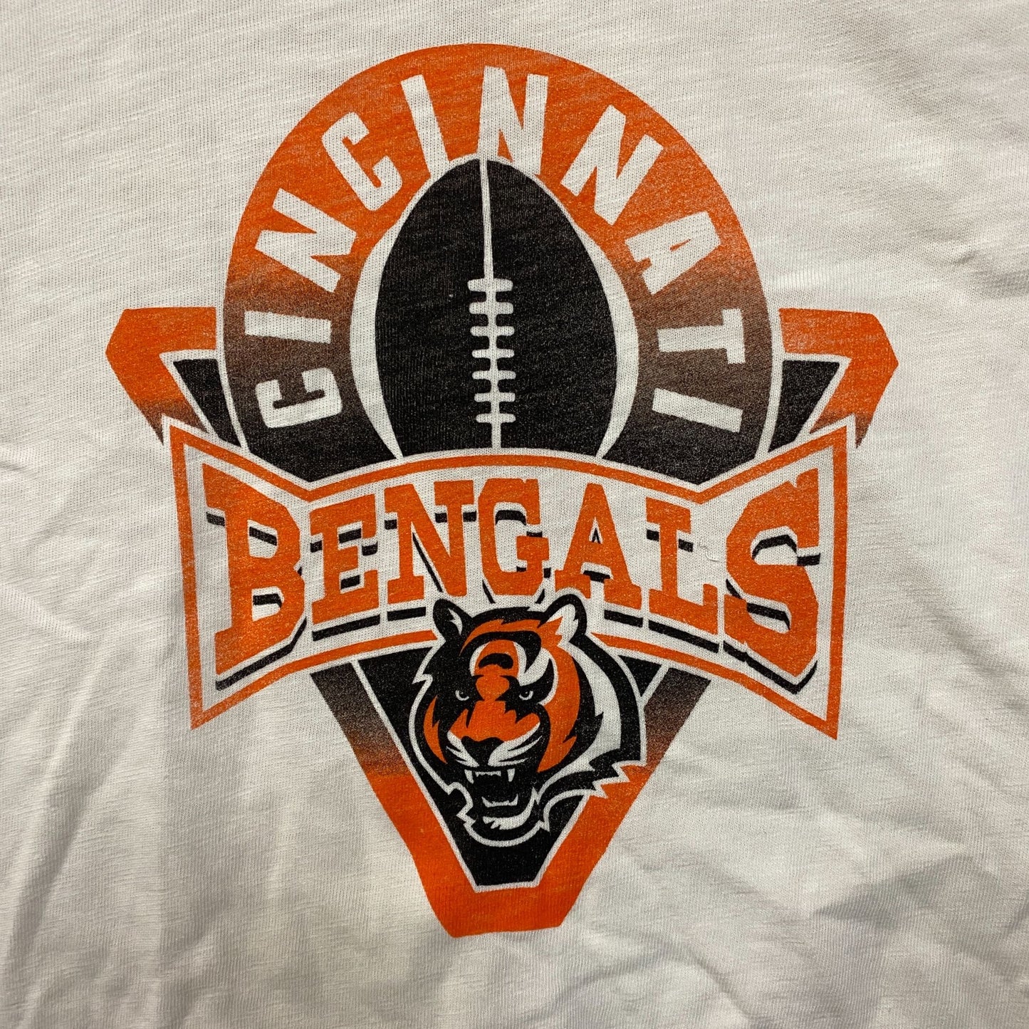 Junk Food Clothing Women's NFL Cincinnati Bengals Mock Neck Crop Tee XL
