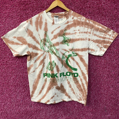 Pink Floyd Knebworth '75 Flea Market Tie Dye T-Shirt Large