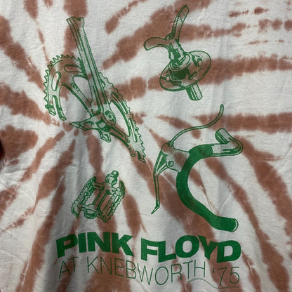 Pink Floyd Knebworth '75 Flea Market Tie Dye T-Shirt Large