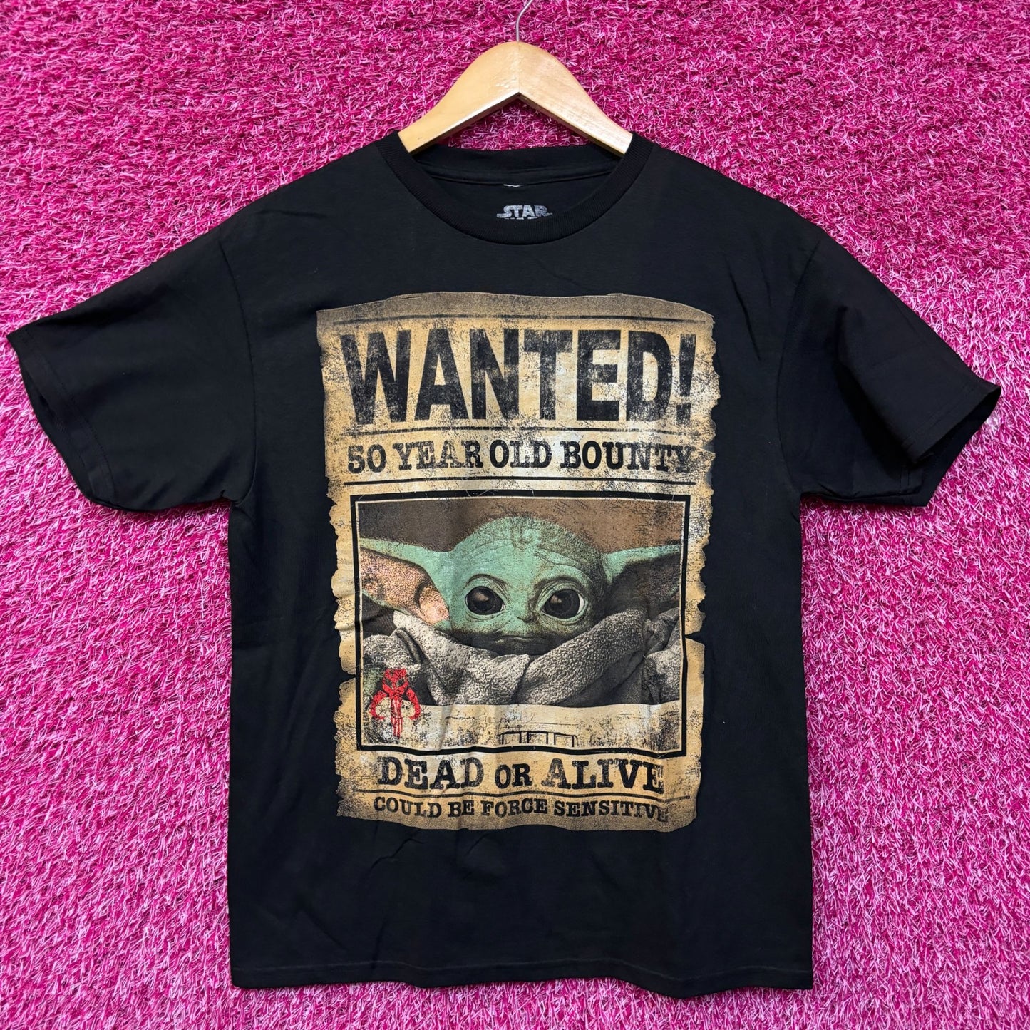 Star Wars Grogu Wanted Poster tshirt size medium