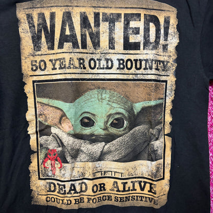 Star Wars Grogu Wanted Poster tshirt size medium