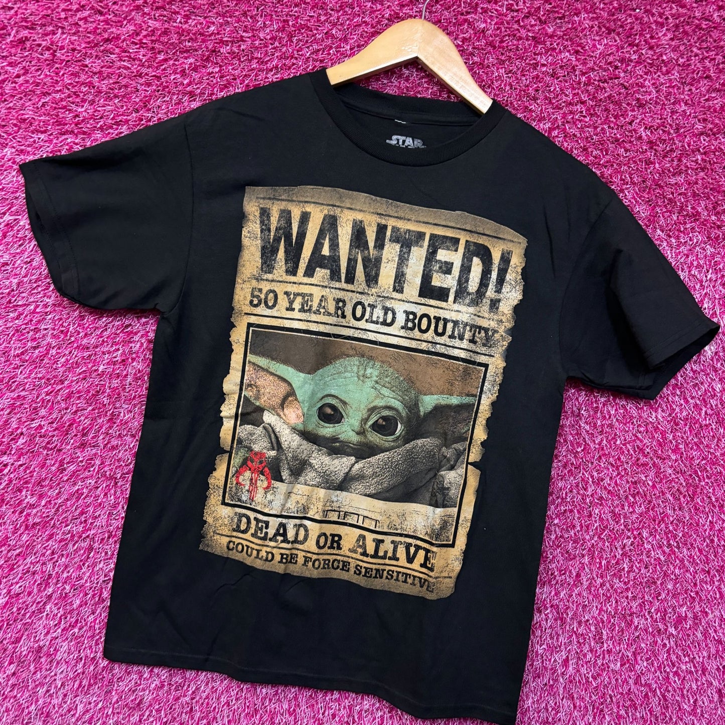 Star Wars Grogu Wanted Poster tshirt size medium