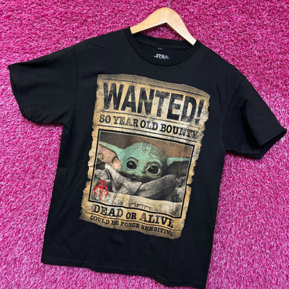 Star Wars Grogu Wanted Poster tshirt size medium