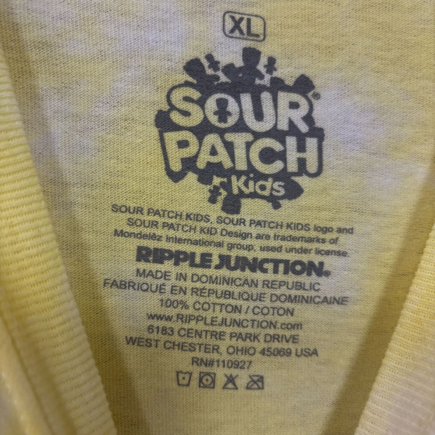 Sour Patch Kids Candy Promo tie dye Tshirt size XL