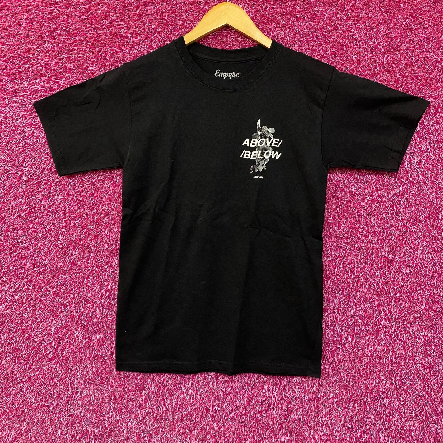 Empyre Above Below Wild Orchid Flowers T-Shirt Small