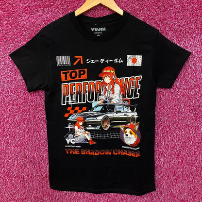Yujin Shadow Chaser Car Graphic T-Shirt Medium