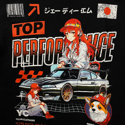 Yujin Shadow Chaser Car Graphic T-Shirt Medium