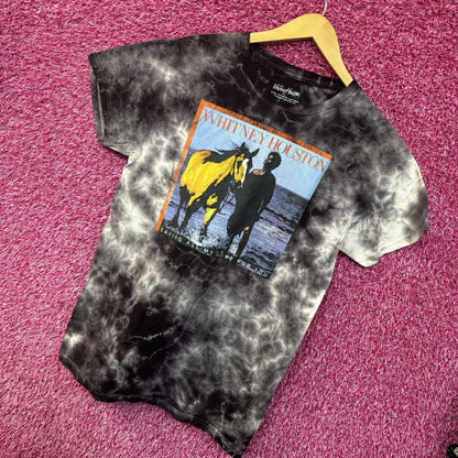 Whitney Houston Self-Titled Album Cover tie dye Tee size small
