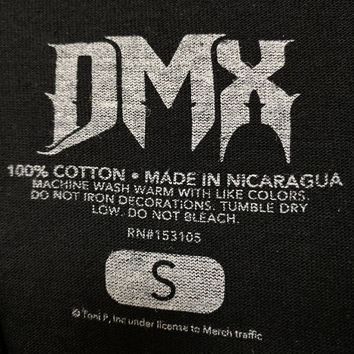 DMX Vtg Style Hip Hop Rap Tshirt size Small