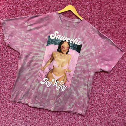 Saweetie Icy Wifey High Maintenance Oversized Rap Tie Dye 2X