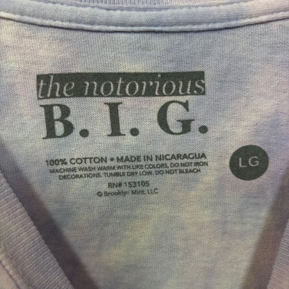 Notorious B.I.G Ready To Die Album Cover tiedye rap tee size large
