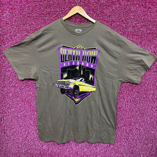 Death Row Records Hip Hop Tan Tshirt size 2X