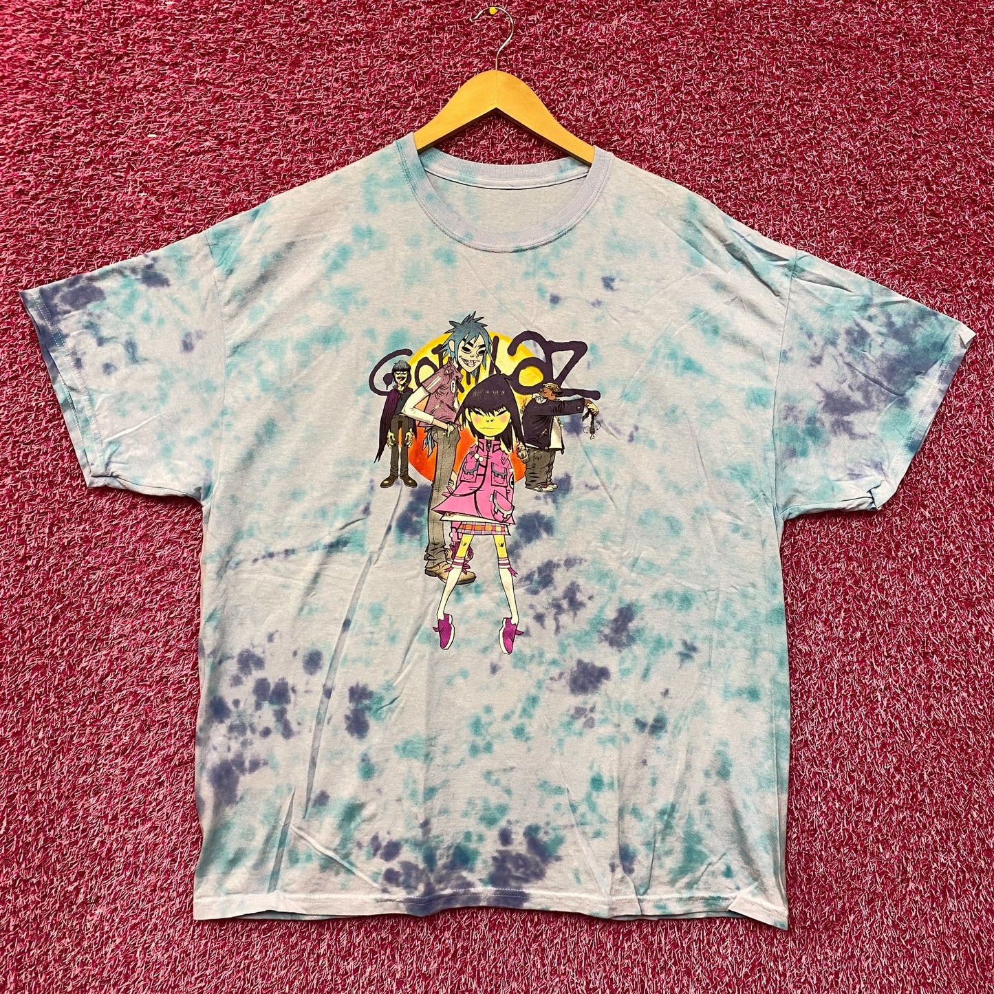 The Gorillaz Phase 1 Celebrity Take Down Rock Tie Dye 2X