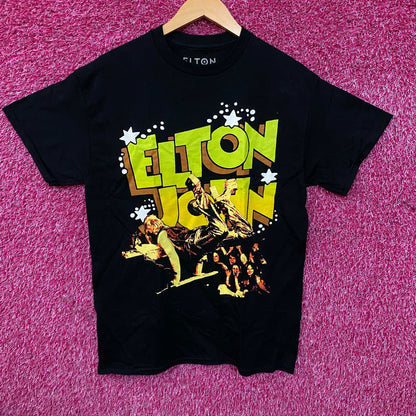 Elton John EJ Piano Handstand Photo Graphic T-Shirt Medium
