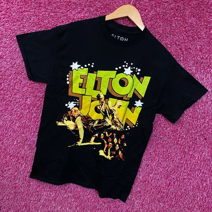 Elton John EJ Piano Handstand Photo Graphic T-Shirt Medium