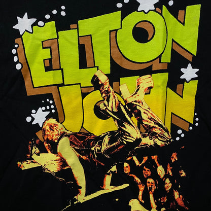 Elton John EJ Piano Handstand Photo Graphic T-Shirt Medium