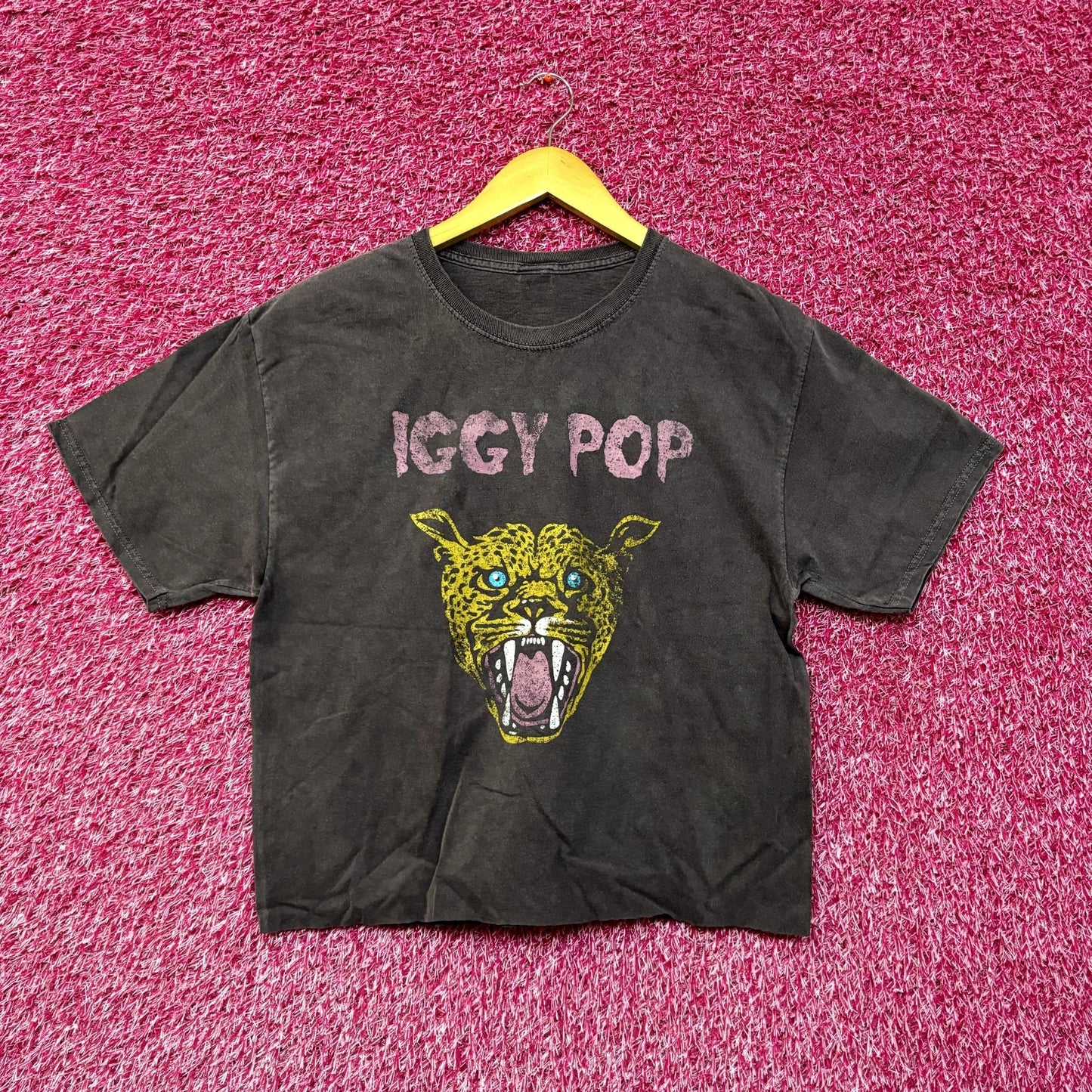 Iggy Pop Real Wild Child Punk Rock Crop Top L