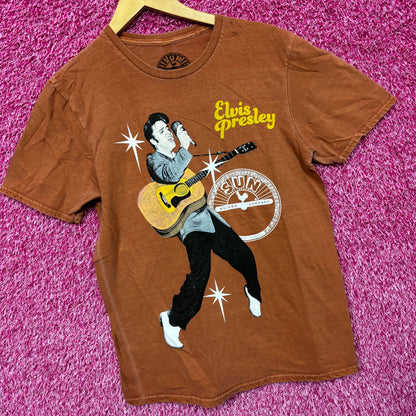 Elvis Presley The King of Rock n Roll Sun Record Company Rock Tee S