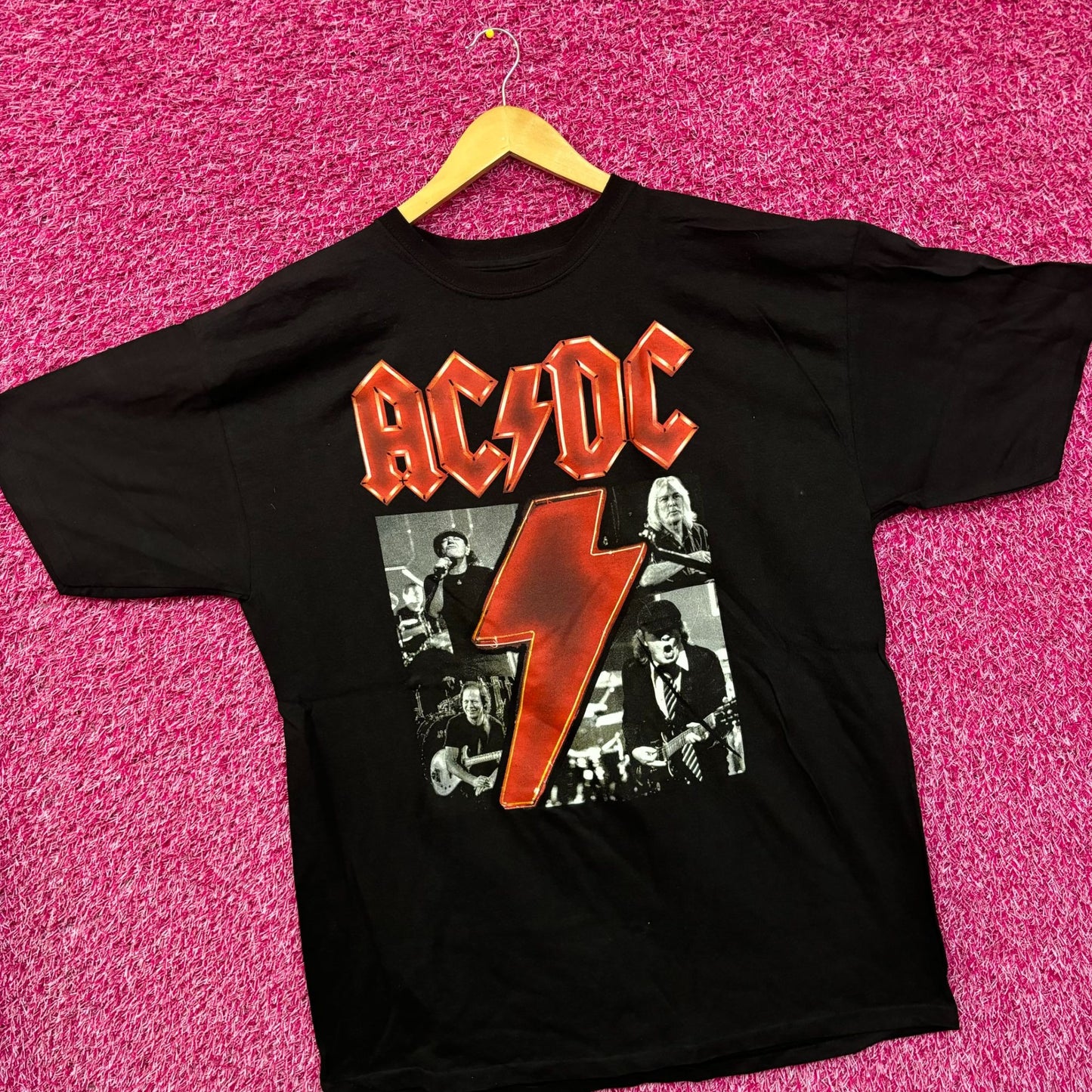 AC/DC Pwr Up Live in Concert Poster Heavy Metal Band Tee XL