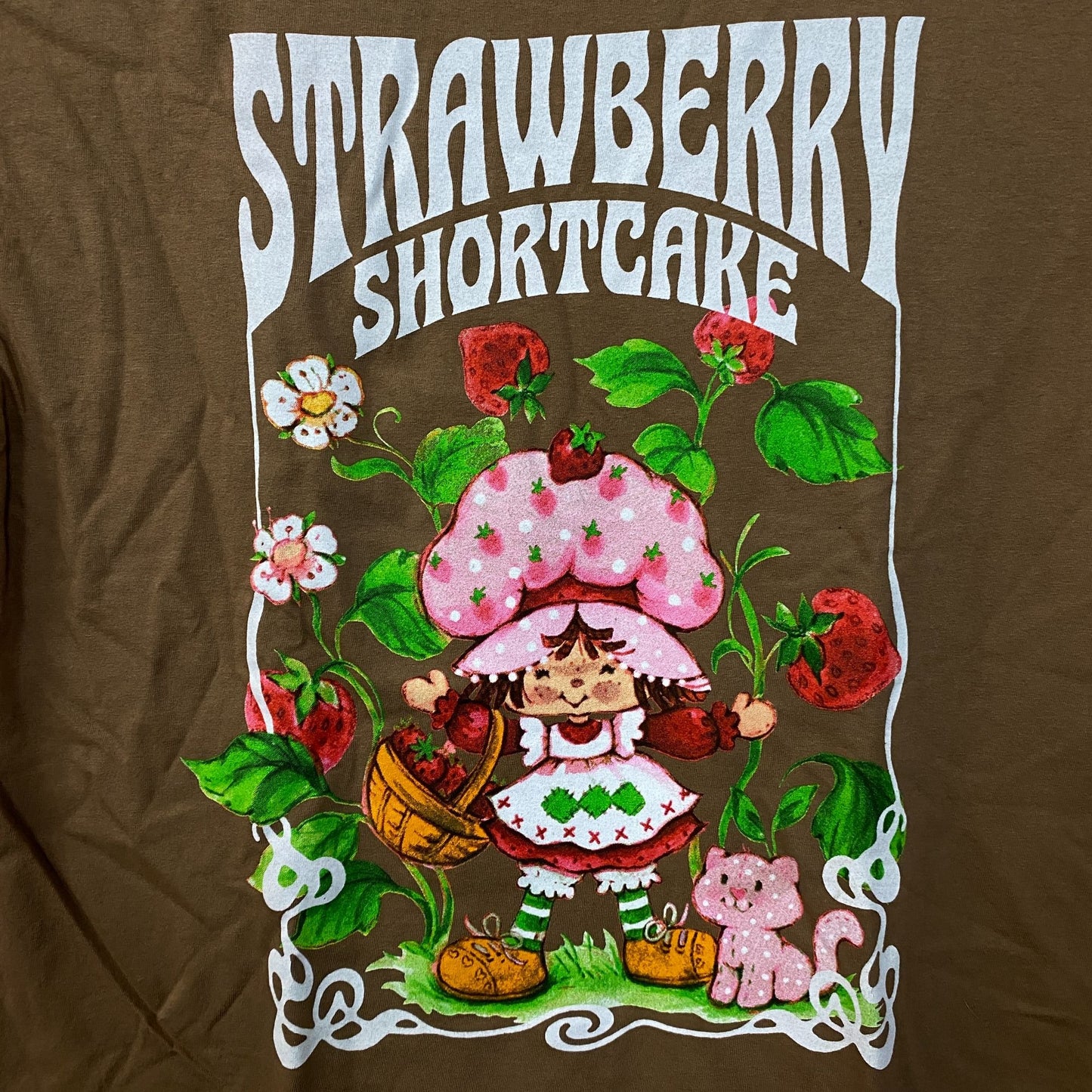 Strawberry’s Shortcake Women's Cute Mineral Wash Tshirt size XL