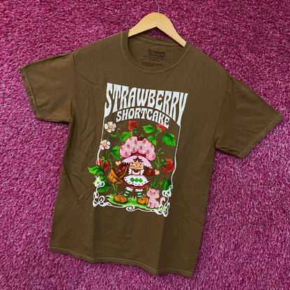 Strawberry’s Shortcake Women's Cute Mineral Wash Tshirt size XL
