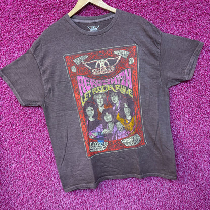 Aerosmith Let Rock Rule Tour Oversized Tshirt size Large