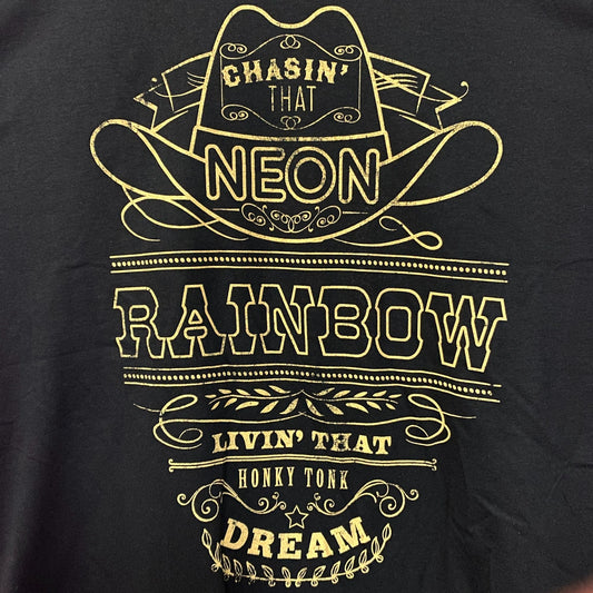 Alan Jackson Chasin That Neon Rainbow Graphic T-Shirt XL