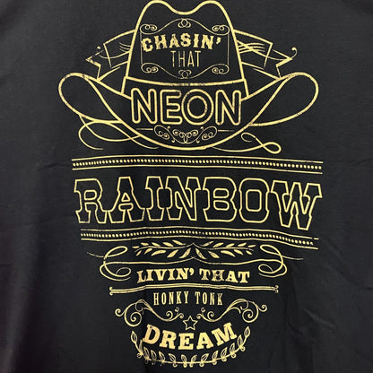 Alan Jackson Chasin That Neon Rainbow Graphic T-Shirt XL