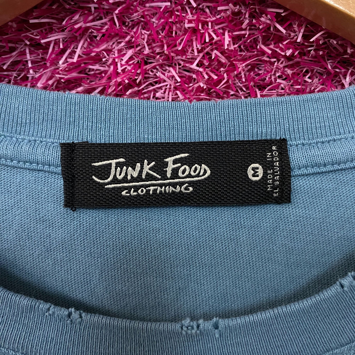 Junk Food Clothing Weekends are For Football Blue Tee size Medium