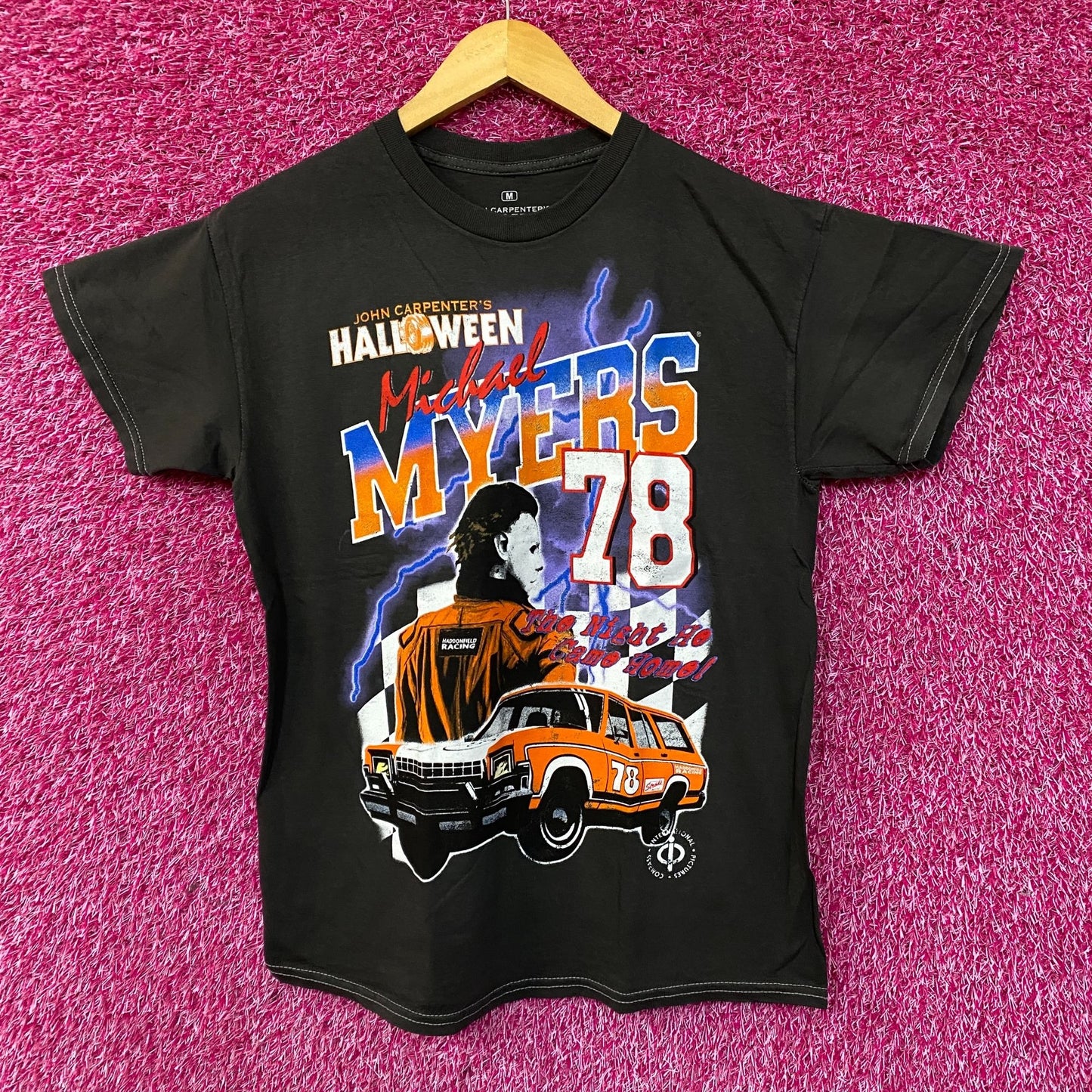 John Carpenter's Halloween Michael Myers Racing 78 T-Shirt Medium
