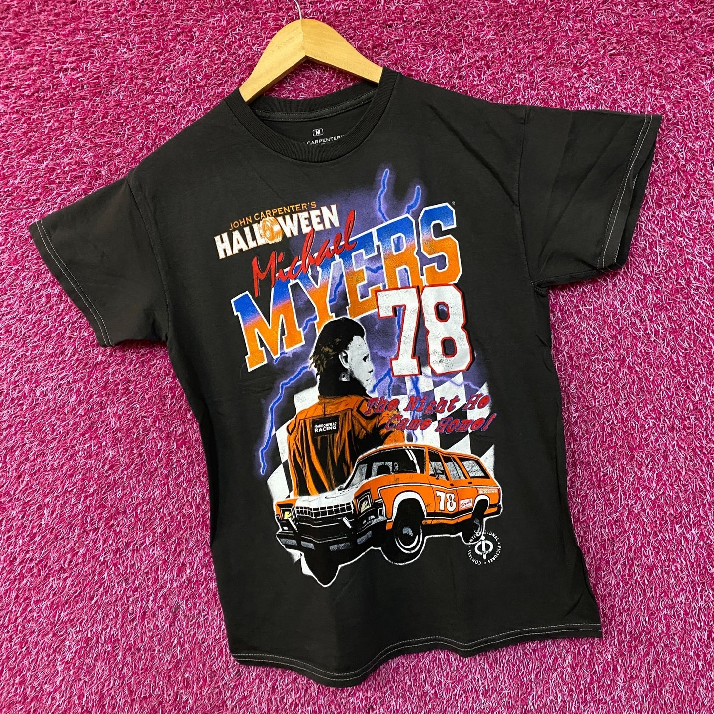 John Carpenter's Halloween Michael Myers Racing 78 T-Shirt Medium